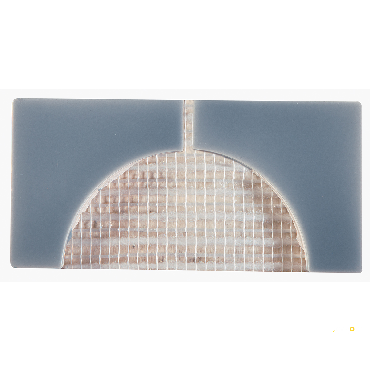 CROSSVILLE CURSIVE OLD DENIM 3X6 2 CORNER MOSAIC GLOSS - 4