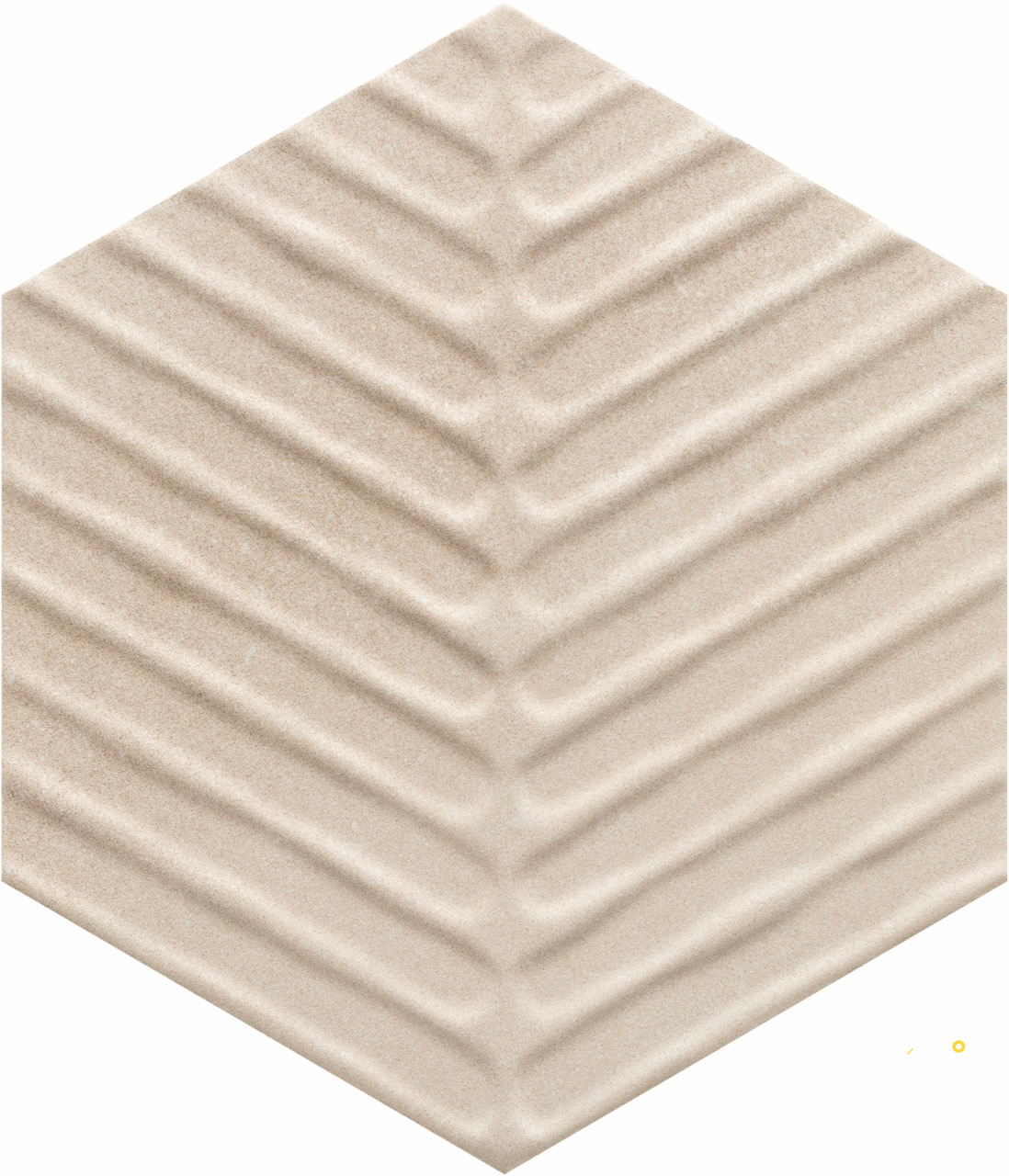 CROSSVILLE COTTO MODERNO BLANCO 8IN CHEVRON HEX FIELD UNPOLISHED