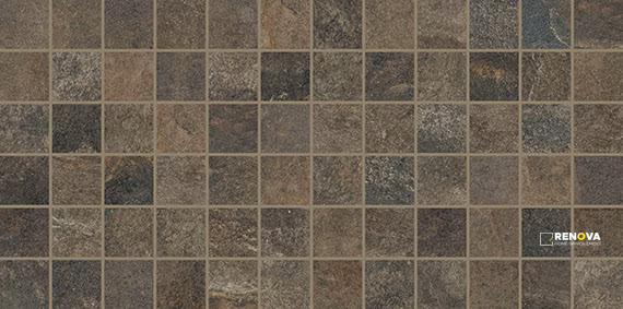 SLATE ATTACHE MATTE STRAIGHT JOINT MOSAIC 2X2 GRP2 - 12X24 - 2
