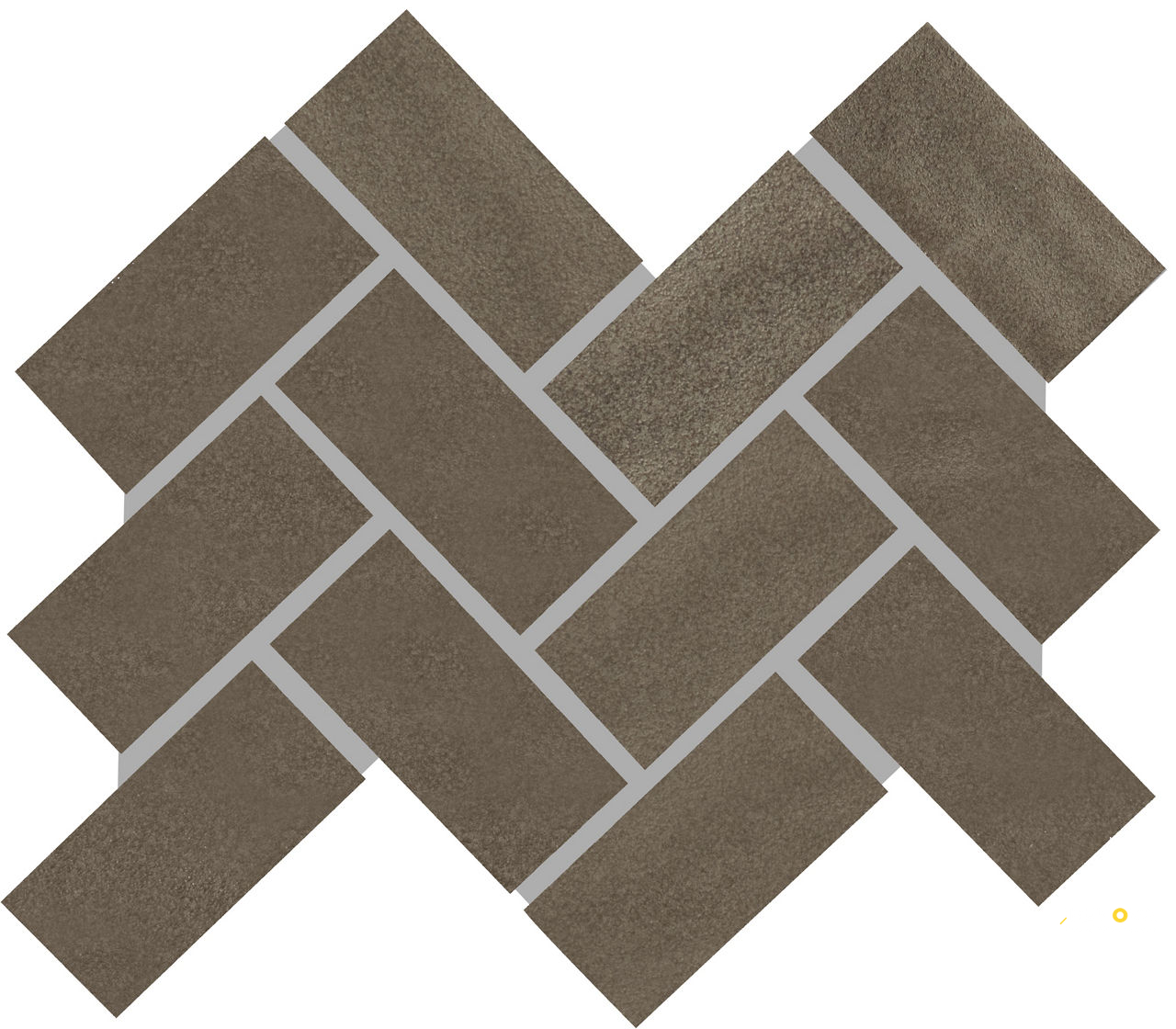 ARTEZEN GLOSSY HERRINGBONE MOSAIC 2X4 - 12X14 - 10