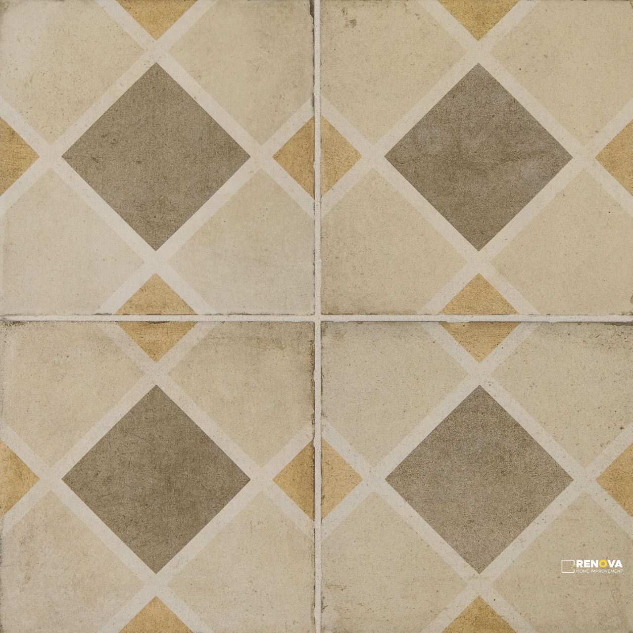 QUARTETTO MATTE ROMBO DECO 8X8