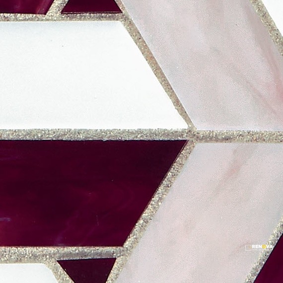 VIVIFY GLASS TRAPEZOID MOSAIC 1X3 - 13X15 - 2