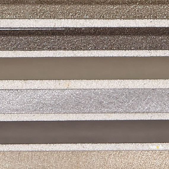 LUCENT SKIES SATIN STACKED MOSAIC 3/8X4 - 12X12 - 6