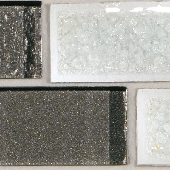 CRYSTAL SHORES GLASS BRICK JOINT MOSAIC 2X1 - 12X13 - 2