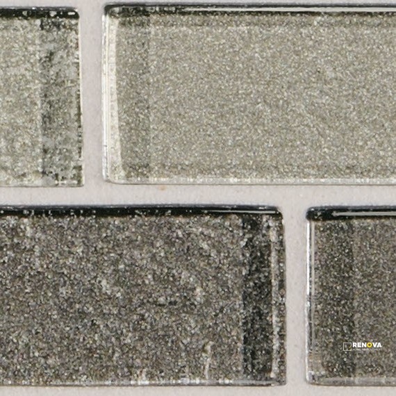 CRYSTAL SHORES GLASS BRICK JOINT MOSAIC 2X1 - 12X13 - 3