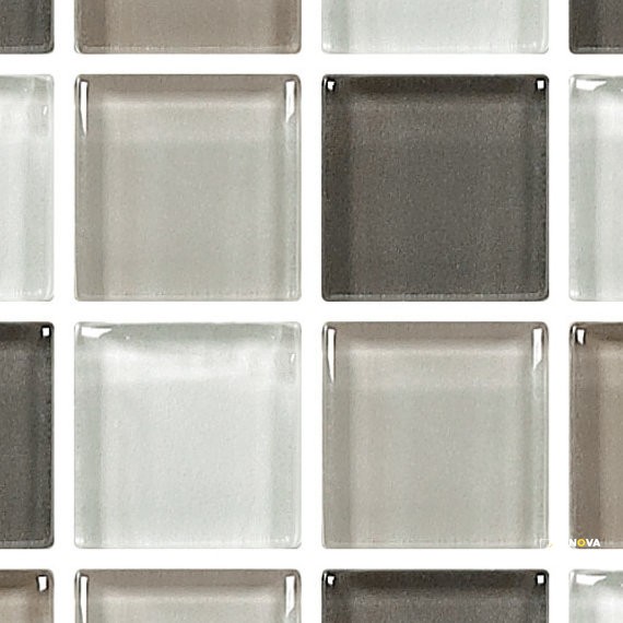 COLOR WAVE GLASS RANDOM INTERLOCKING MOSAIC - 12X18 - 3
