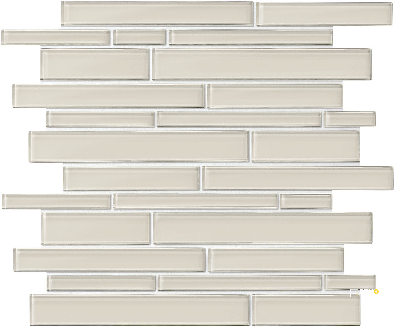 AMITY GLASS RANDOM LINEAR MOSAIC - 11X13 - 9