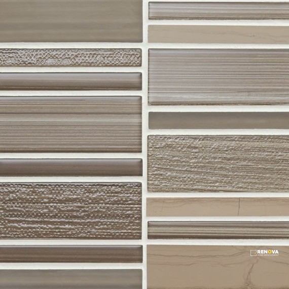 SERENTINA GLOSSY RANDOM LINEAR MOSAIC - 12X13 - 7