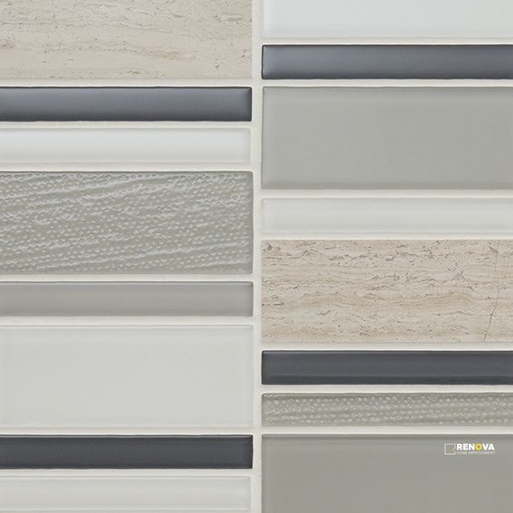 SERENTINA GLOSSY BLOCK RANDOM MOSAIC - 12X12 - 3