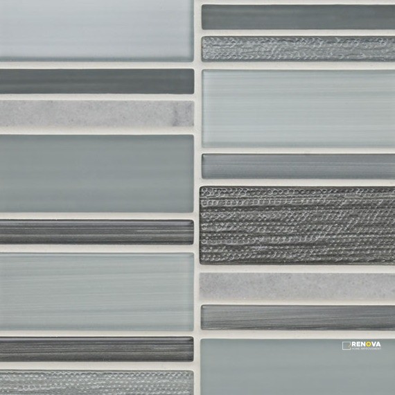 SERENTINA GLOSSY BLOCK RANDOM MOSAIC - 12X12 - 4