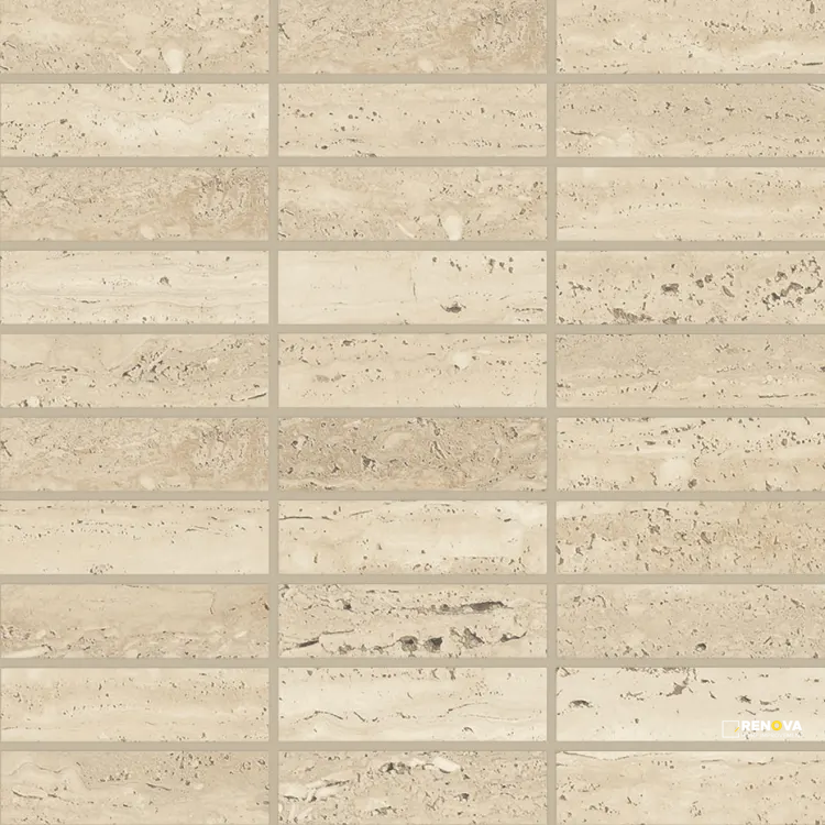 SENSI ROMA SATIN STRAIGHT SET MOSAIC 1" X 4" - 4