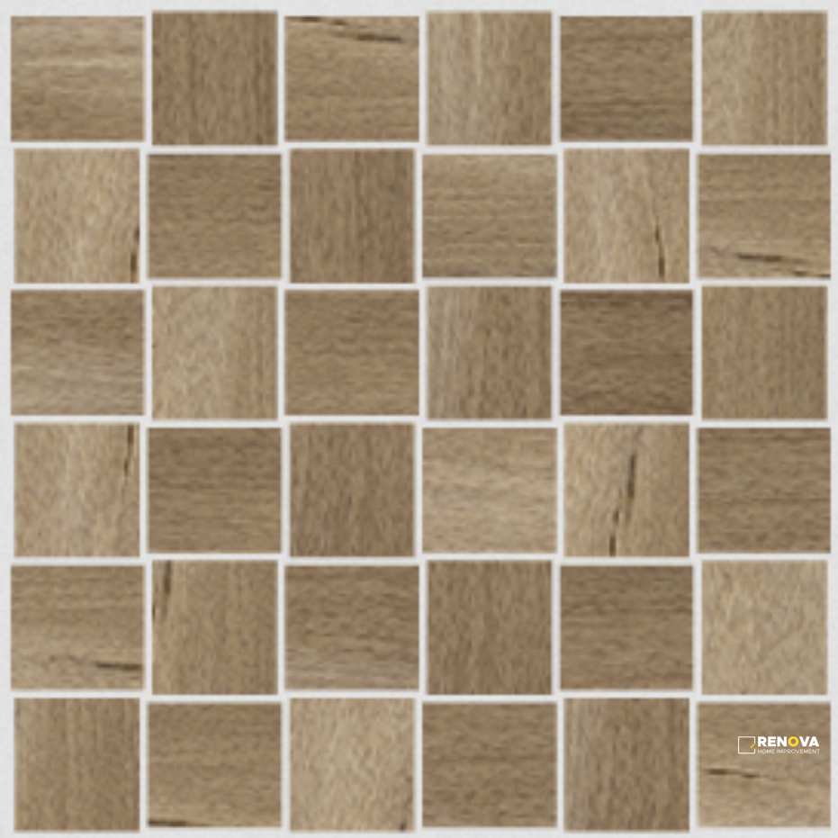 BELIZE PLANK HONED BASKETWEAVE MOSAIC 2X2 - 12X12 - 6