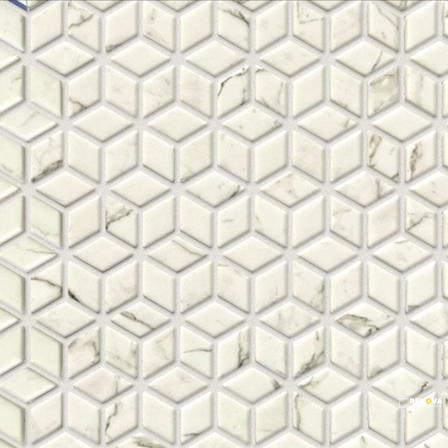 BELLEVUE GLASS DIAMOND MOSAIC - 13X11 - 4