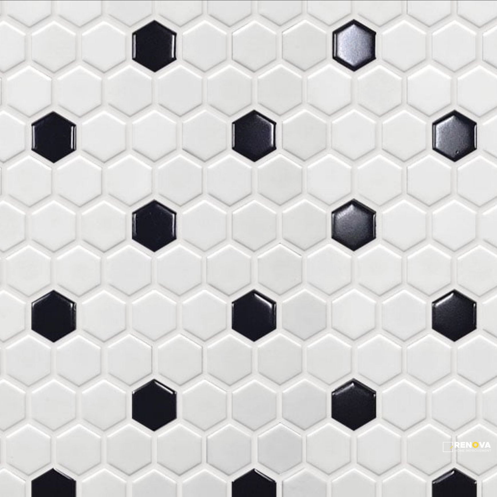 CIRCUIT MATTE HEXAGON MOSAIC 1X1 - 10X12 - 7