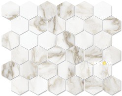 VIENNA HONED HEXAGON MOSAIC 2IN - 5