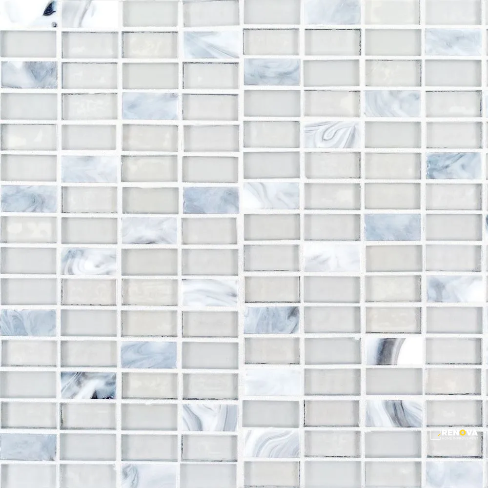 AUKLAND 5/8" STACK BRICK BLEND MOSAIC 12.25" X 12.25" - SA990068 - SA990068 - 5