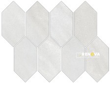 VIENNA POLISHED ELONGATED HEX MOSAIC 3X6 - 7