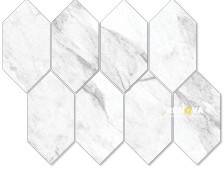 VIENNA POLISHED ELONGATED HEX MOSAIC 3X6 - 10
