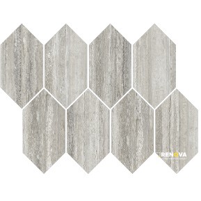 VIENNA POLISHED ELONGATED HEX MOSAIC 3X6 - 11