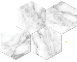 VIENNA HONED HEXAGON MOSAIC 6IN - 3