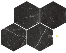 VIENNA HONED HEXAGON MOSAIC 6IN - 6