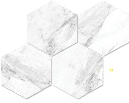 VIENNA HONED HEXAGON MOSAIC 6IN - 10
