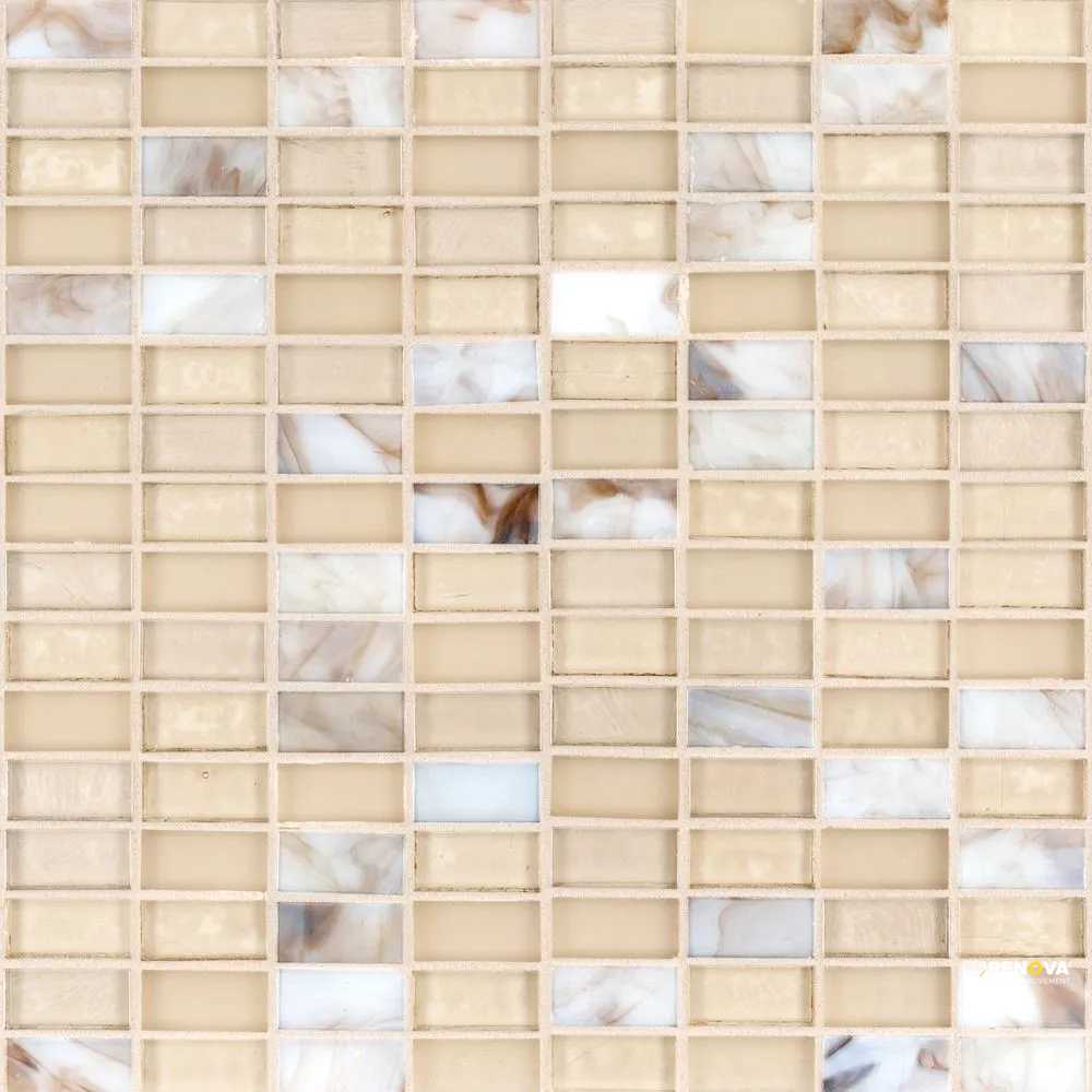 VENICE 5/8" STACK BRICK BLEND MOSAIC 12.25" X 12.25" - SA990087 - SA990087 - 5
