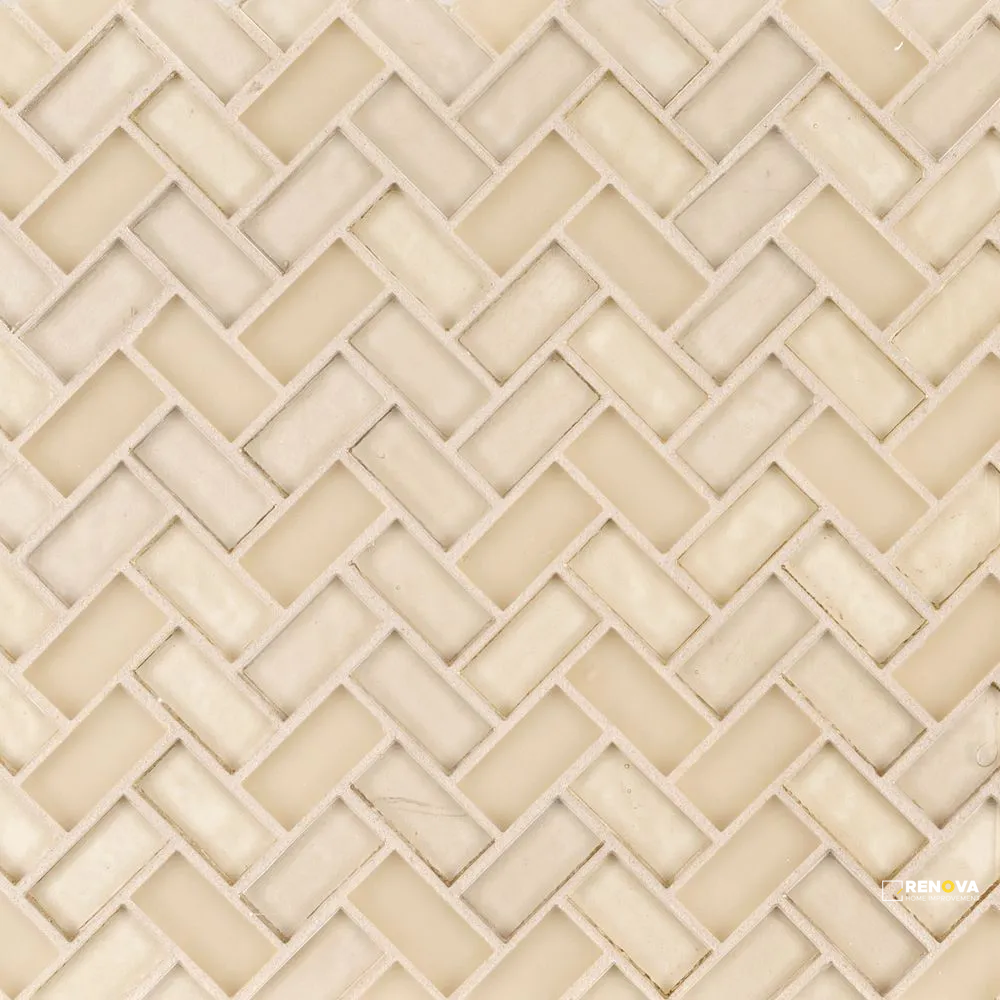 VENICE 5/8" HERRINGBONE MOSAIC 11" X 10.625" - SA990088 - SA990088 - 5