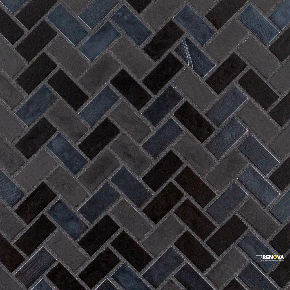 WAIMEA 5/8" HERRINGBONE MOSAIC 11" X 10.625" - SA990093 - SA990093 - 5
