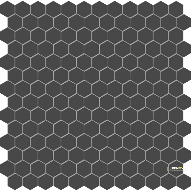 S-SERIES MATTE MESH HEXAGON MOSAIC GROUP 1 1" X 1" - 3