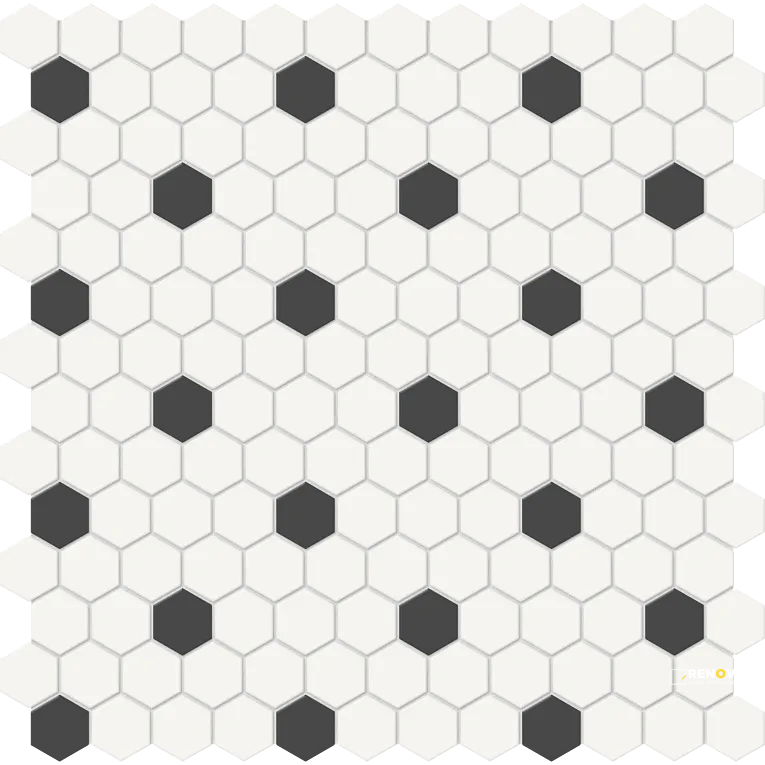 S-SERIES MATTE MESH HEXAGON MOSAIC GROUP 2 1" X 1" - 3