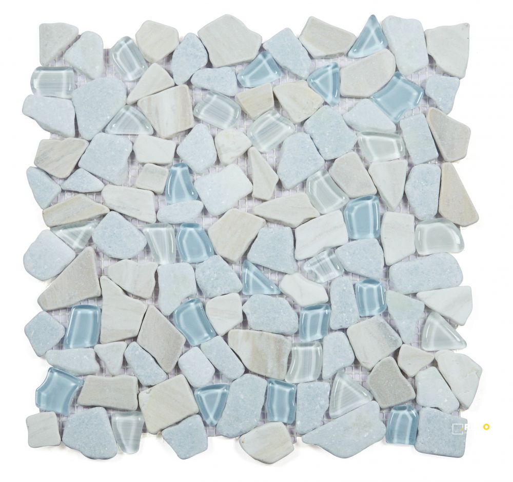 PEBBLE MARINA MOSAIC 12" X 12" - 5