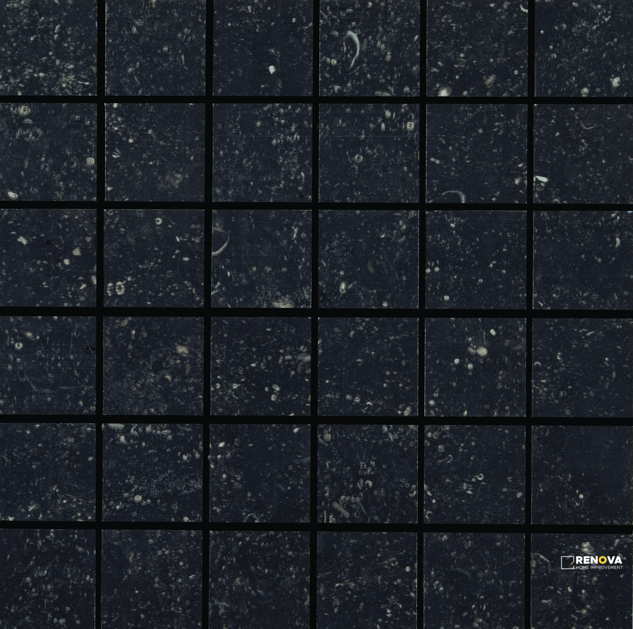 CROSSVILLE BELJN BLACK IRON 2X2 MOSAIC UNPOLISHED .98 SF/SHT - 3