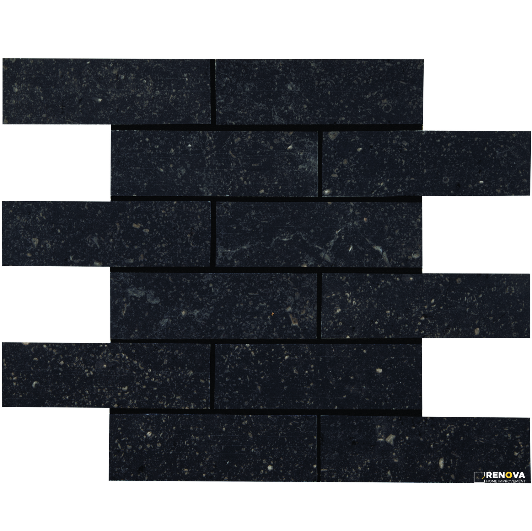 CROSSVILLE BELJN BLACK IRON 2X6 MOSAIC UNPOLISHED .97 SF/SHT - 3