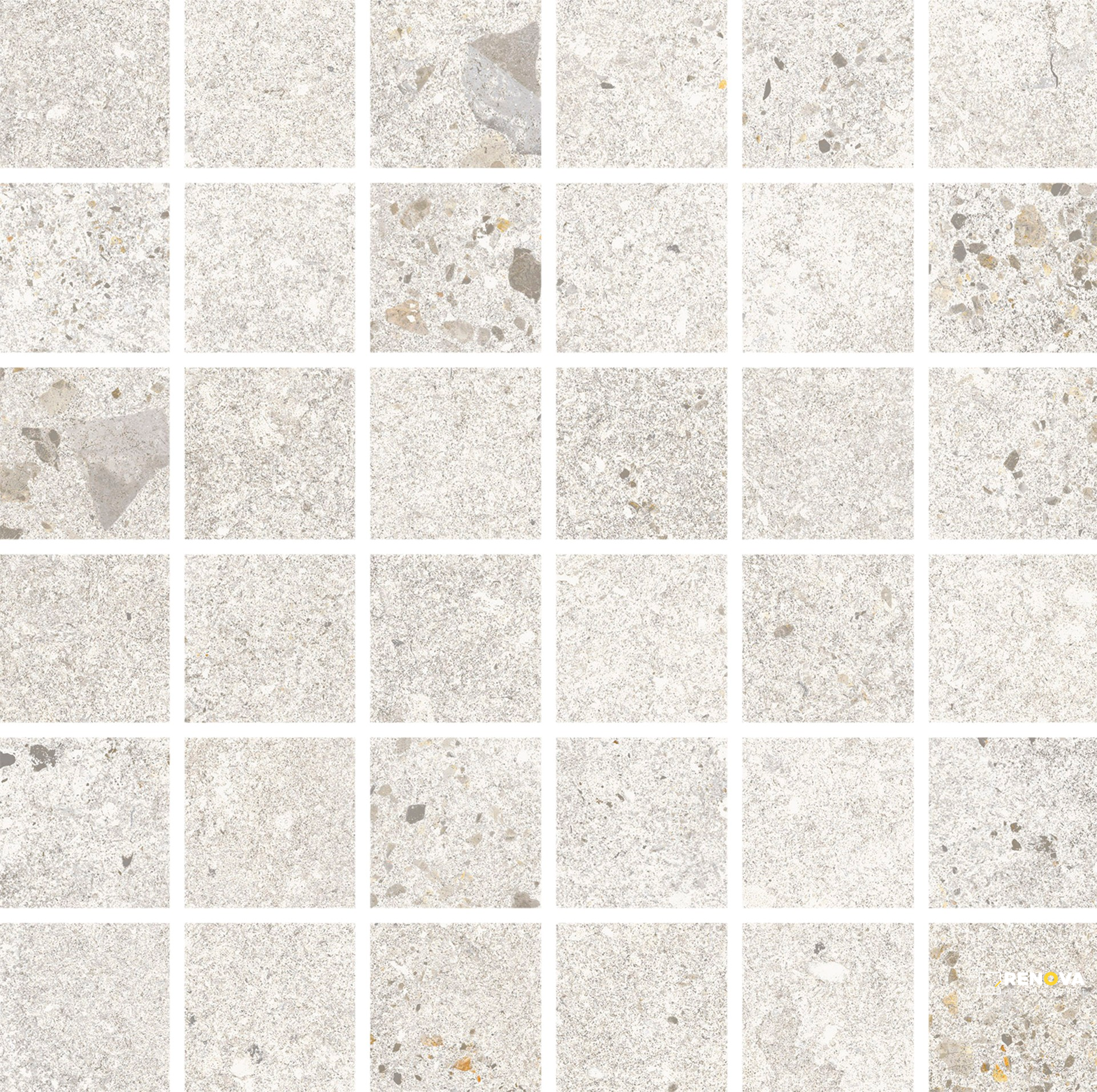 PORTOBELLO LAB WHITE 2X2 MOSAIC NATURAL 1 SF/SHT - 3