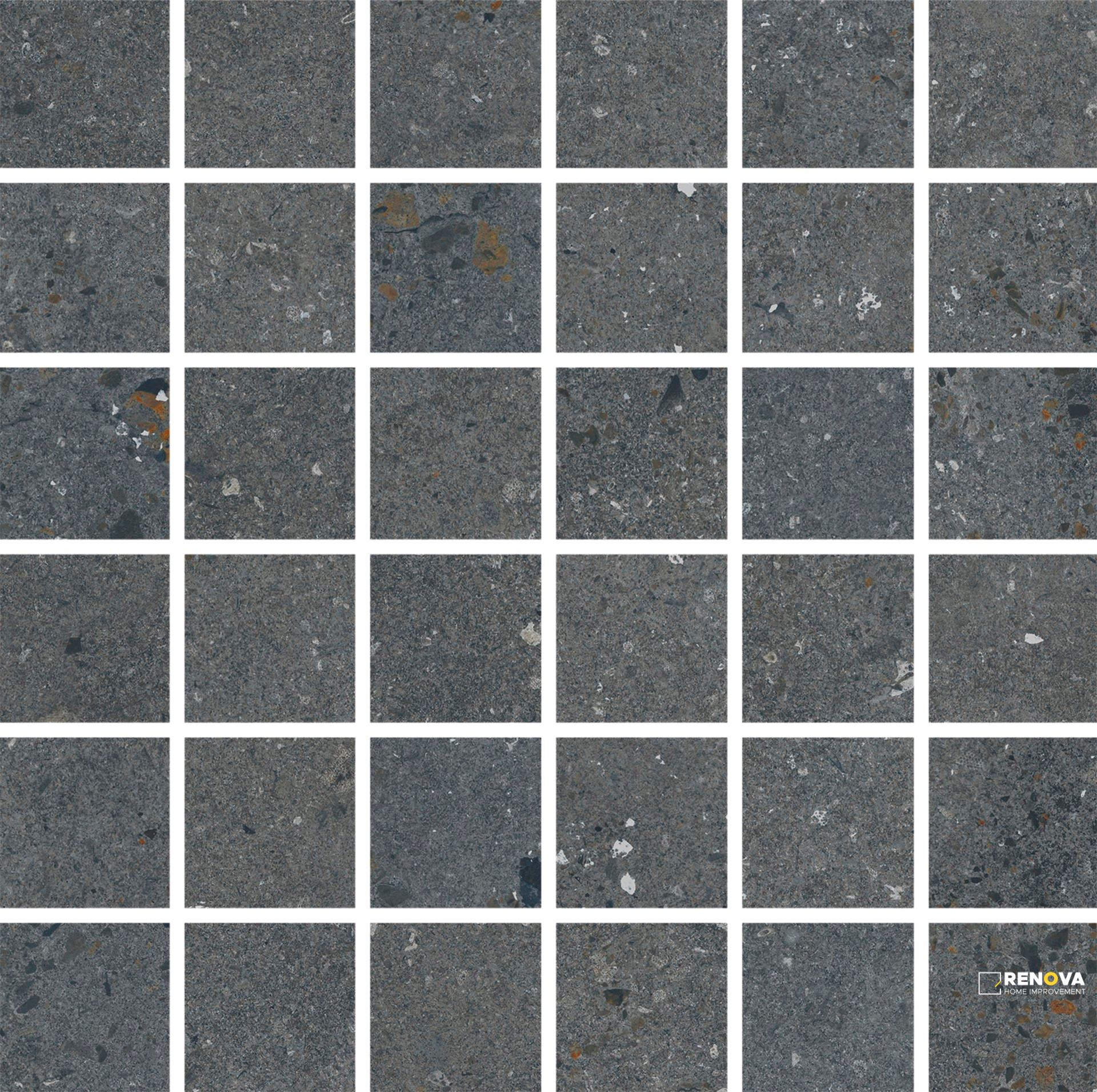 PORTOBELLO LAB COAL 2X2 MOSAIC NATURAL 1 SF/SHT - 6