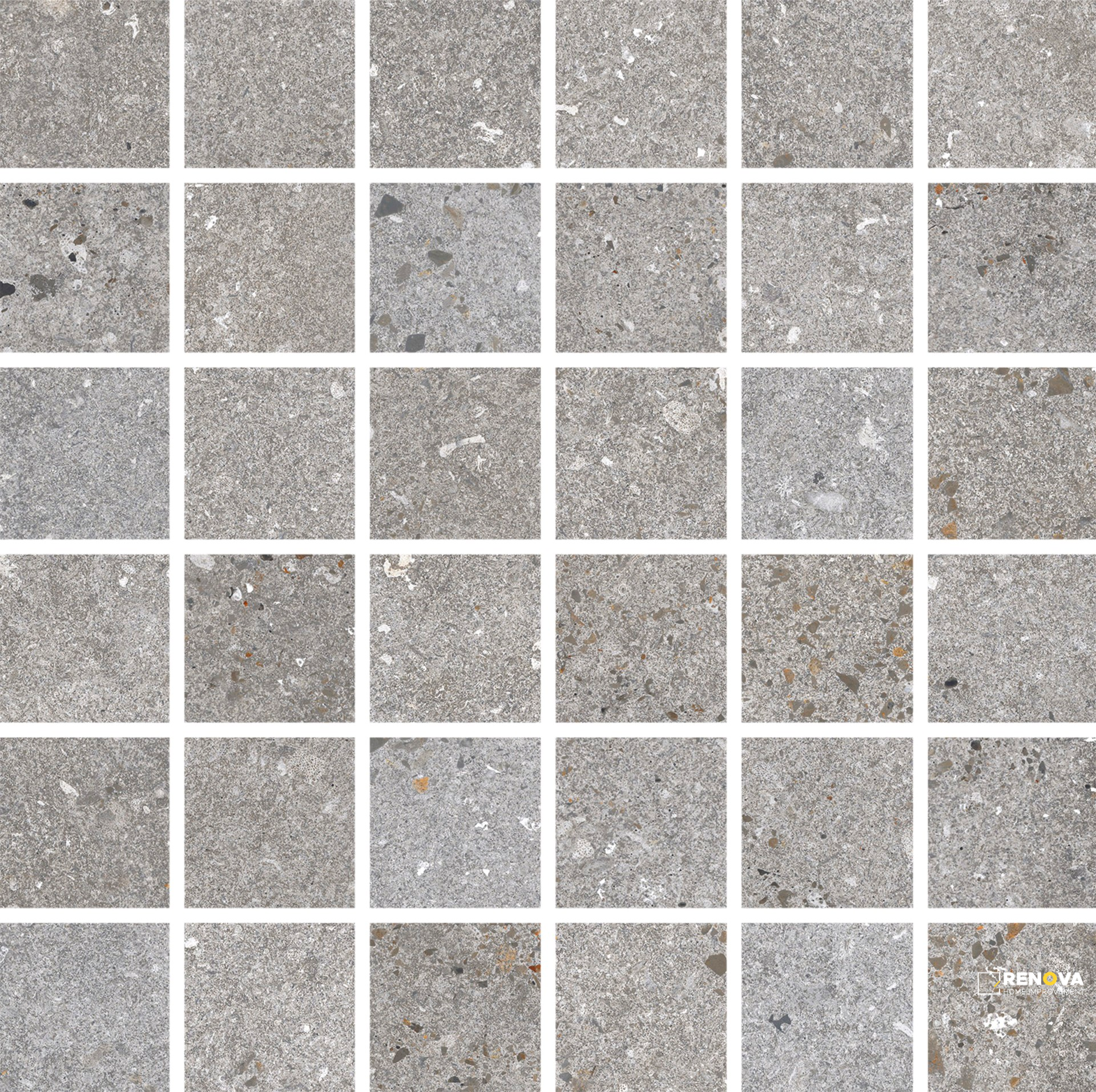 PORTOBELLO LAB ASH 2X2 MOSAIC NATURAL 1 SF/SHT - 6