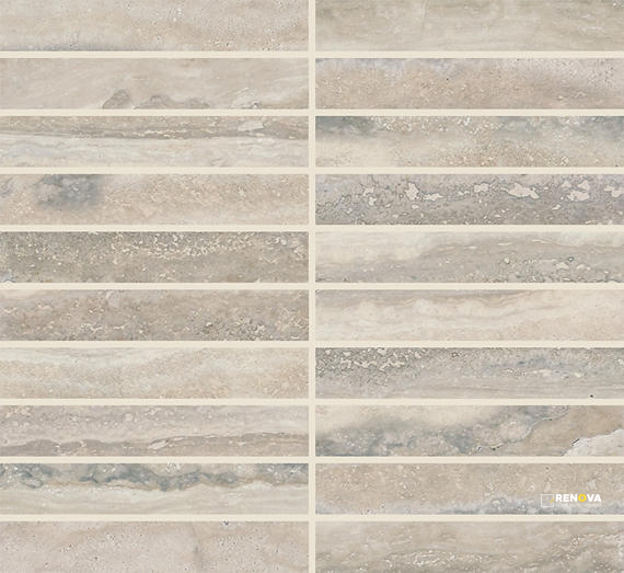 CALLIGO MATTE MICROBAN STACKED MOSAIC 1X6 - 12X10 - 5