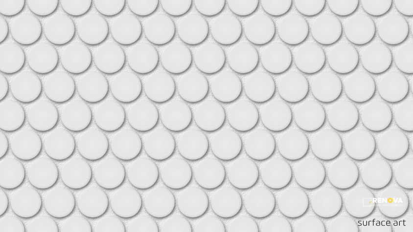 THOMPSON MATTE PENNY ROUND MOSAIC 3/4" - 11