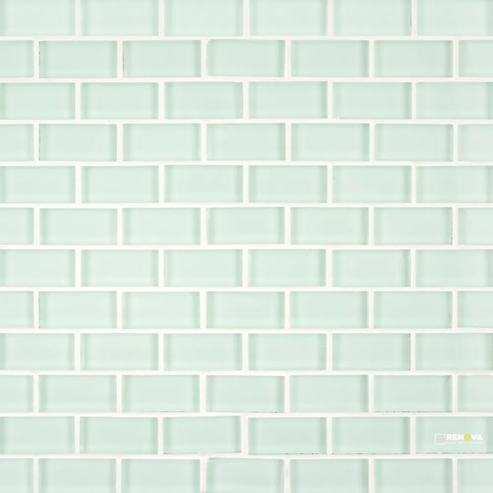 CHAPTER ES - ESSENTIALS MINT BRICK GLASS MOSAIC 11.75" X 11.625" - FLOJEF755 - 5