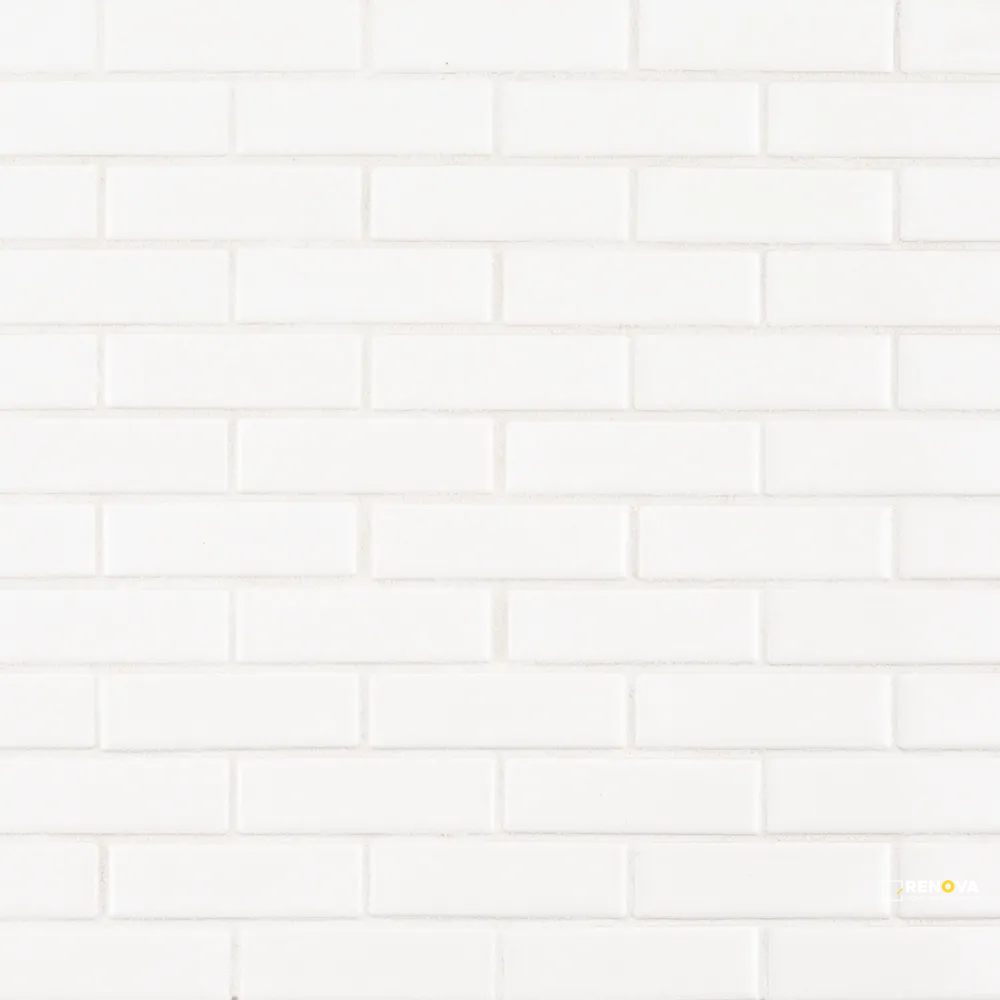 CHAPTER ES - ESSENTIALS BRICK WHITE GLOSS MOSAIC 1" X 3" - 6