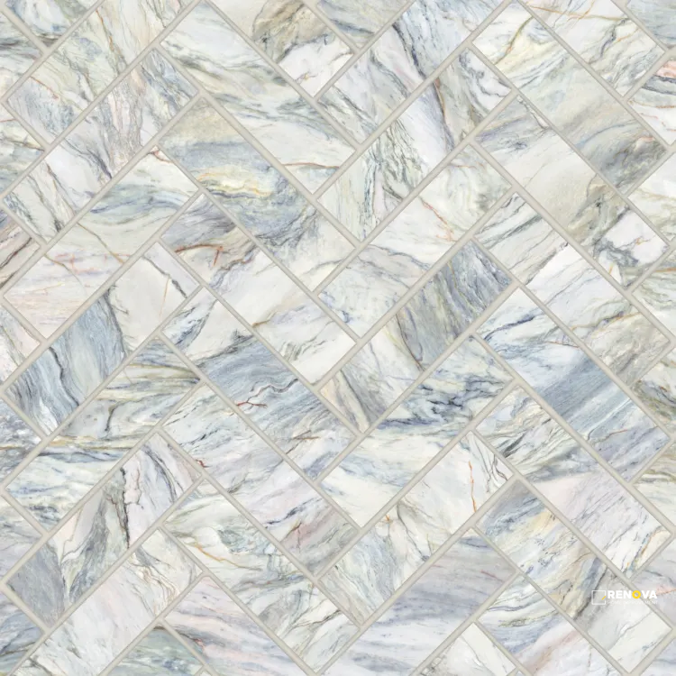 MAGNIFICA ERA LUXURY SATIN HERRINGBONE MOSAIC 1" X 4" - 6