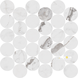 INDULGE POLISHED CIRCLE MOSAIC 2.5" - M2.5CIR - 5