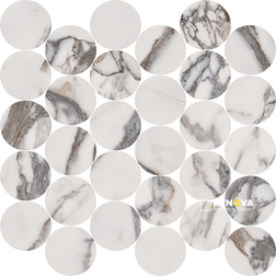 INDULGE POLISHED CIRCLE MOSAIC 2.5" - M2.5CIR - 6