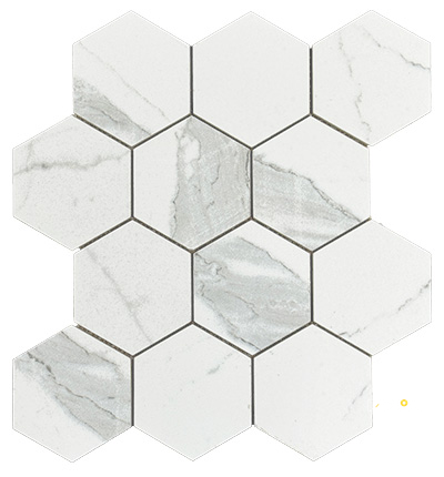 SCULTOREA NATURAL HEXAGON MOSAIC 4" - 2