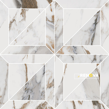 INDULGE POLISHED MIX MOSAIC 12" X 12" - M6X6MIX - 14