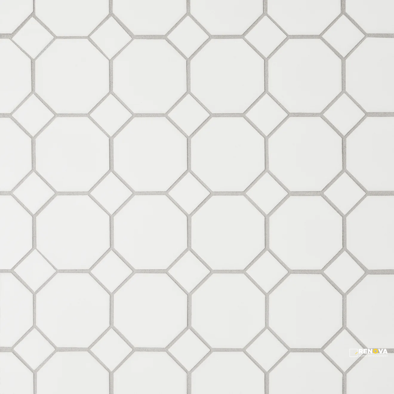 LE CAFE MATTE OCTAGON WHITE MOSAIC - 4