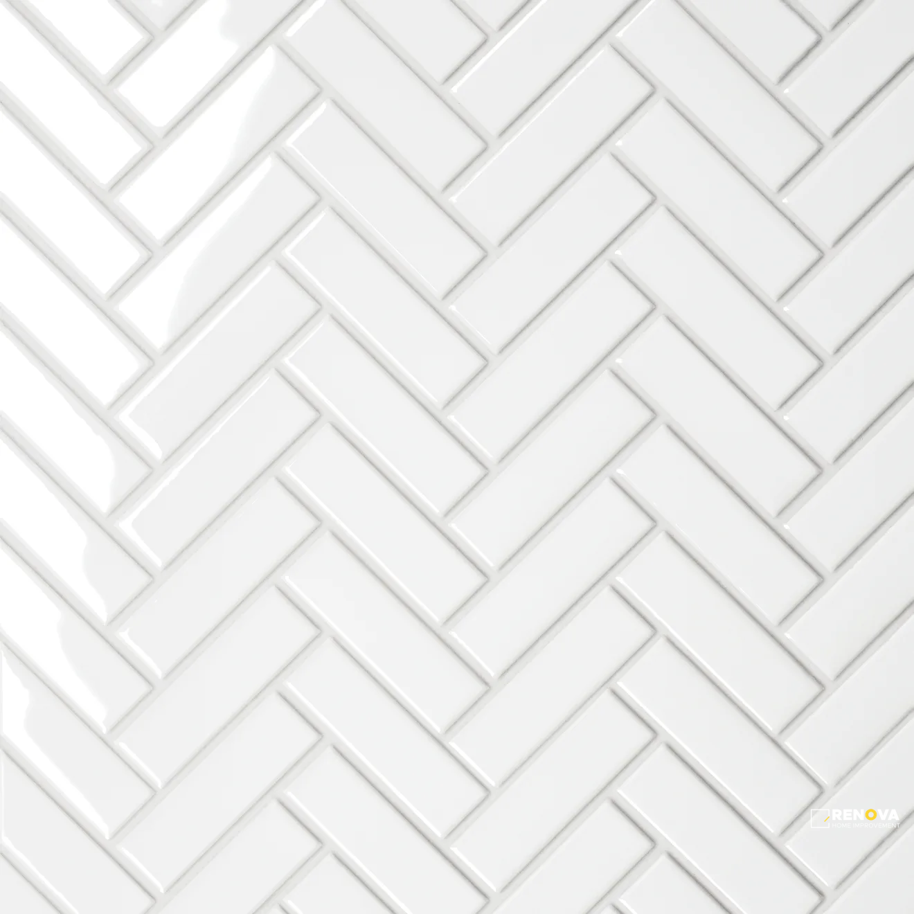 LE CAFE GLOSS HERRINGBONE MOSAIC 1" X 3" - 4