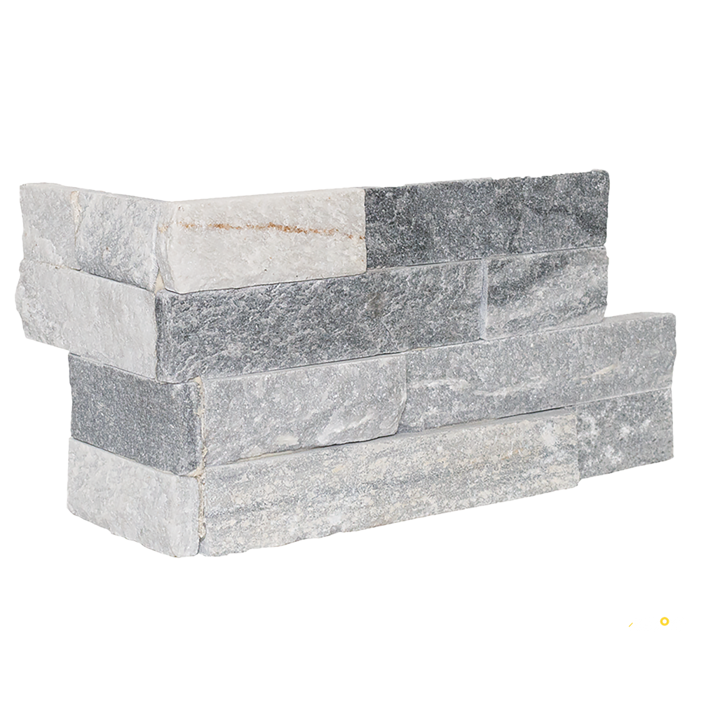 ALPINE GREY NATURAL CLEFT LEDGER PANEL CORNER 6" X 24" - 2