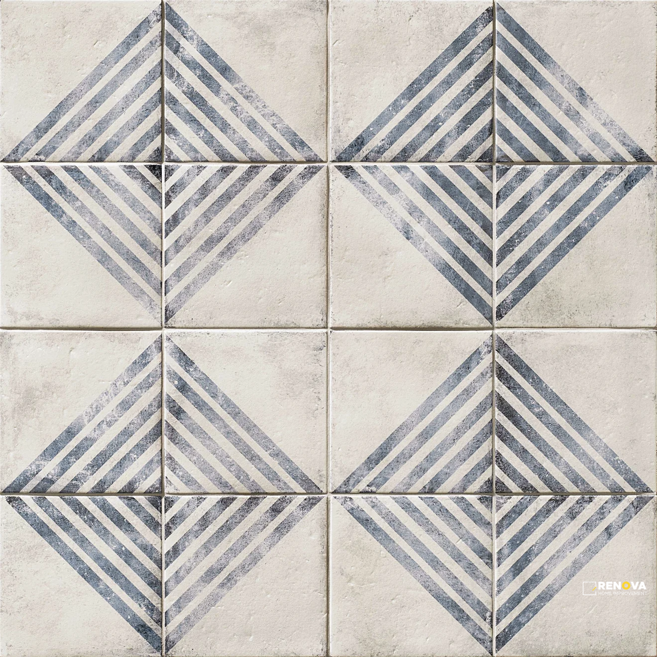 VIVACE MATTE PRESSED ROADS ATLANTIC DECO 9" X 9"